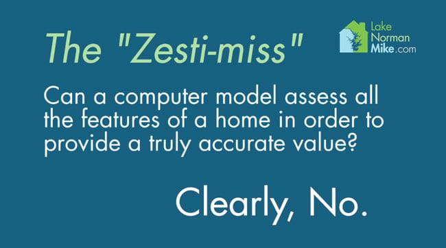 A Zestimate is not Accurate - Lake Norman Real Estate Blog