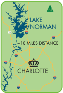 Lake Norman is 18 Miles From Charlotte, North Carolina
